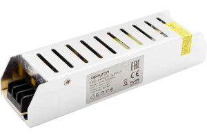 Блок питания (слим-металл) 12В, 75 Вт, IP20, 6,5 А, 160*40*30 мм(03-48)(Apeyron/OGM)