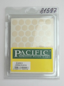 Заглушка самоклеющаяся D=14 2310 кремовый глянец, 50 шт/лист (Pacific)