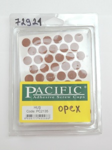 Заглушка самоклеющаяся D=14 2135 орех, 50 шт/лист (Pacific)