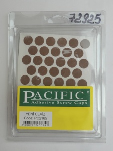 Заглушка самоклеющаяся D=14 2165 орех экко, 50 шт/лист (Pacific)