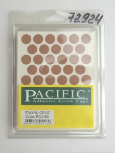 Заглушка самоклеющаяся D=14 2160 орех итальянский, 50 шт/лист (Pacific)